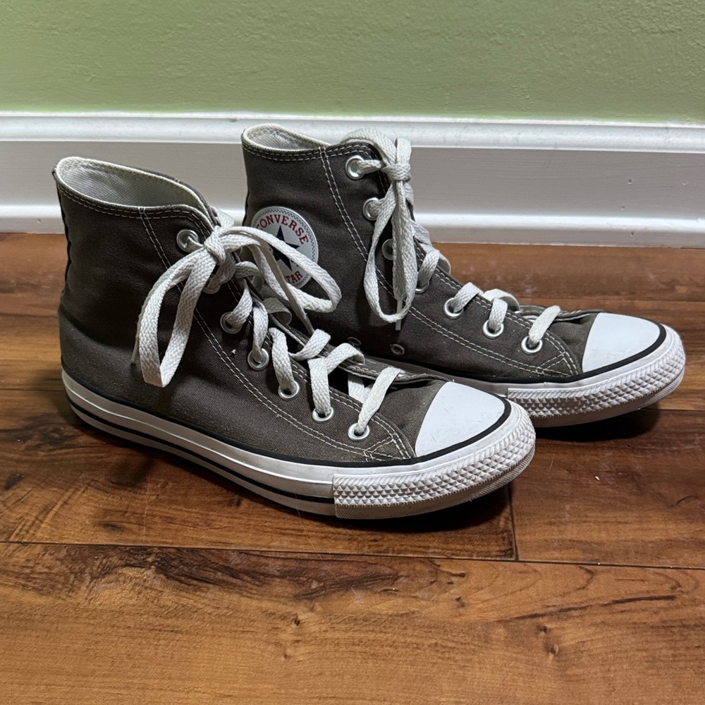 Converse Charcoal High-Top Sneakers